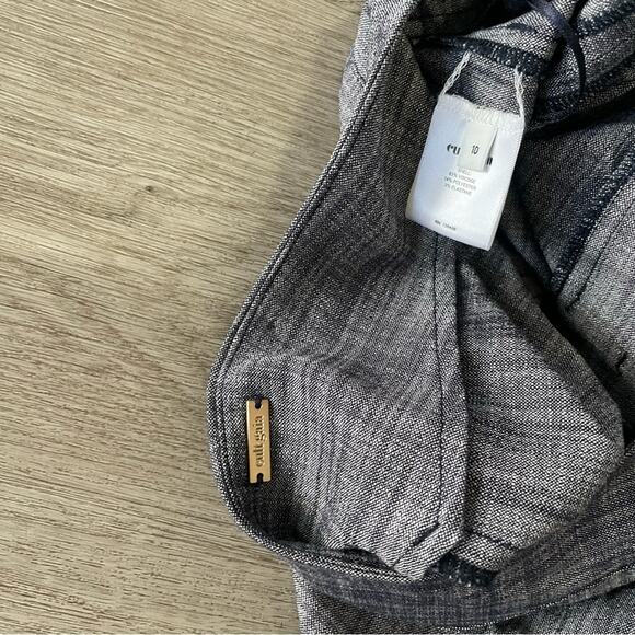 cult gaia evie structured raw edge blazer + ova high waist front slit shorts set - Picture 8 of 13